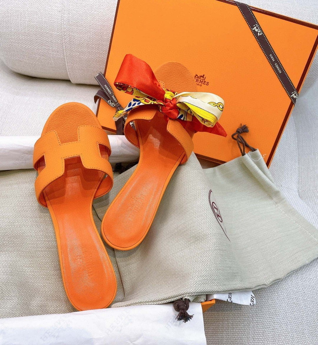 (1:1 replica) Hermes Oasis Sandal Orange For Women, Women s Shoes H151215Z 94350