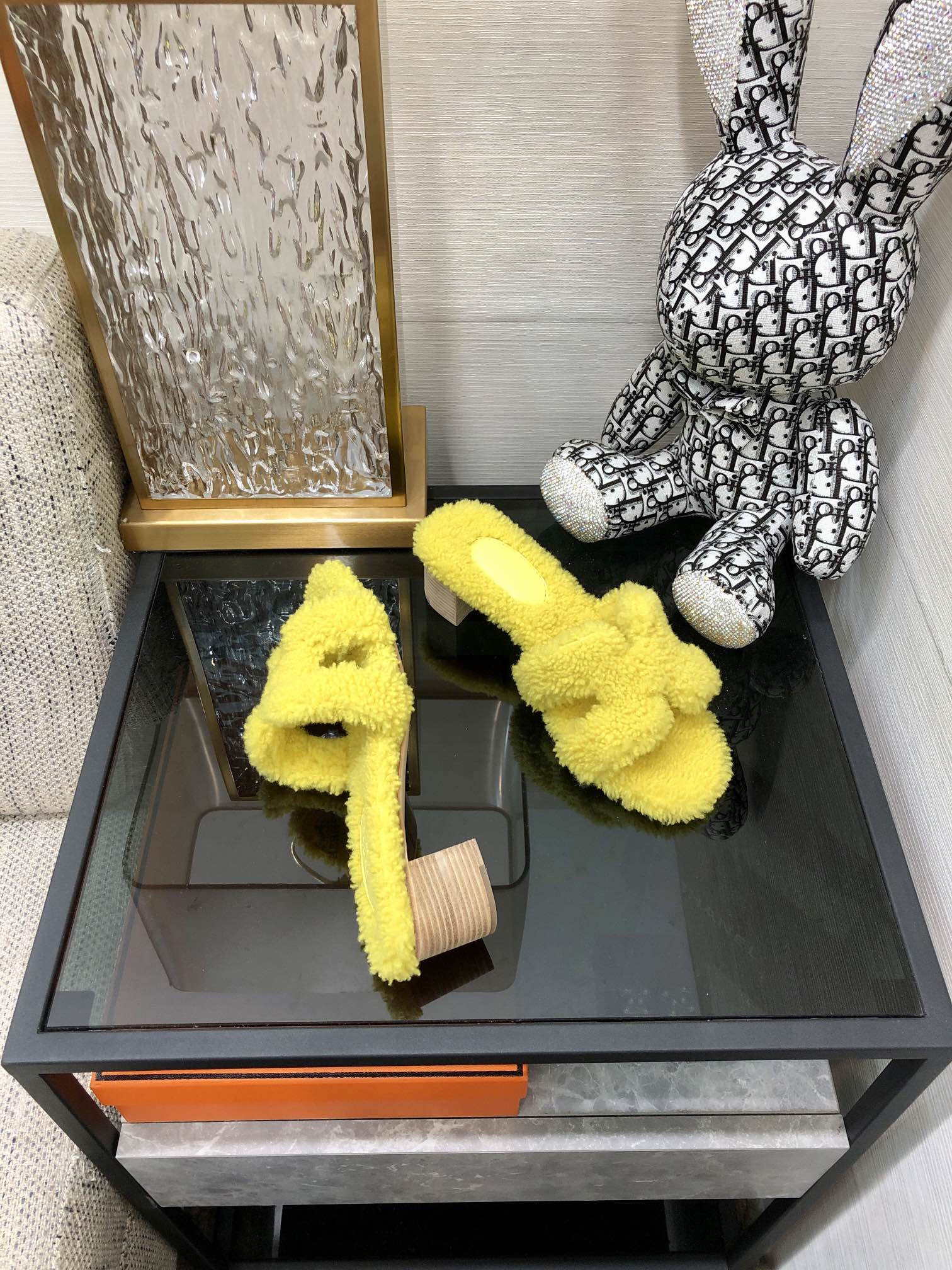 (1:1 replica) Hermes Oasis Sandal Yellow For Women 1.97in/5cm