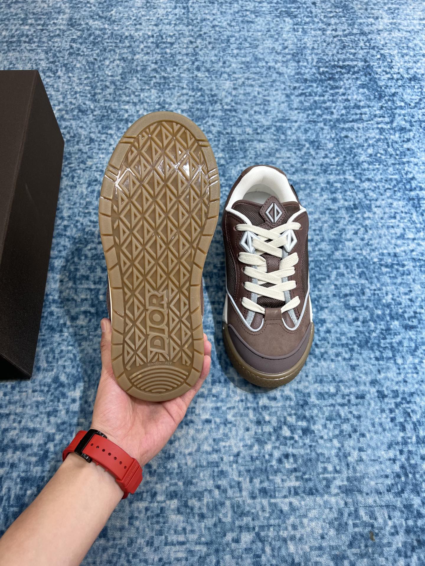 (1:1 replica) Christian Dior Women s B713 Sneaker Brown For Women CD