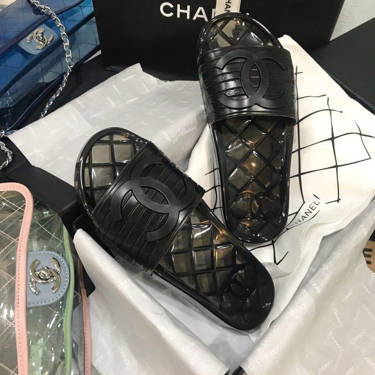 (1:1 replica) Chanel Mules Black For Women, Women s Shoes
