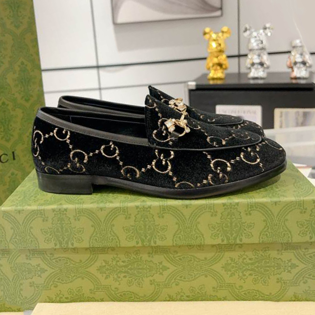(1:1 replica) Gucci Horsebit Princetown Black Leather Loafer GL074
