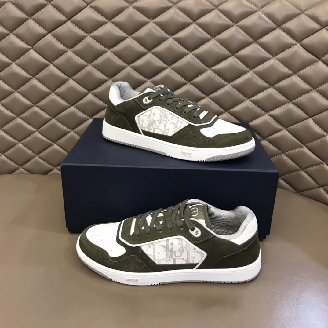 (1:1 replica) Christian Dior Women s B27 Low-Top Sneaker Dark Green For Women CD
