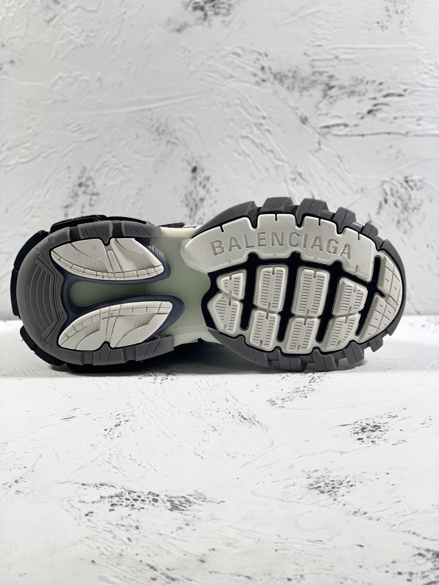 (1:1 replica) Balenciaga Track.2 Clear Sole Trainers Black/White For Women