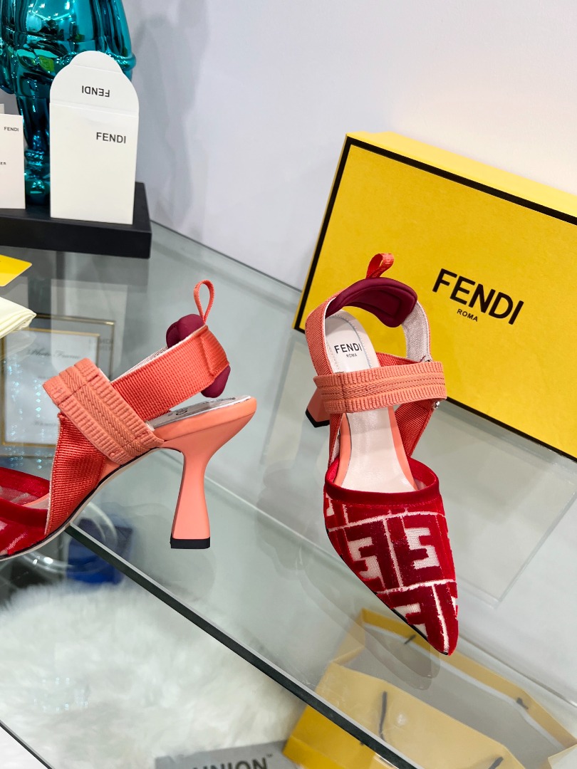 (1:1 replica) Fendi Colibri Micromesh Red For Women FF 8J8195AGEGF1FZK