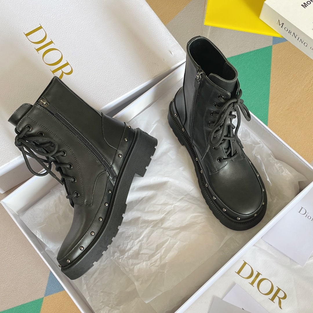 (1:1 replica) Christian Dior Women s Diorquake Ankle Boot Black For Women CD