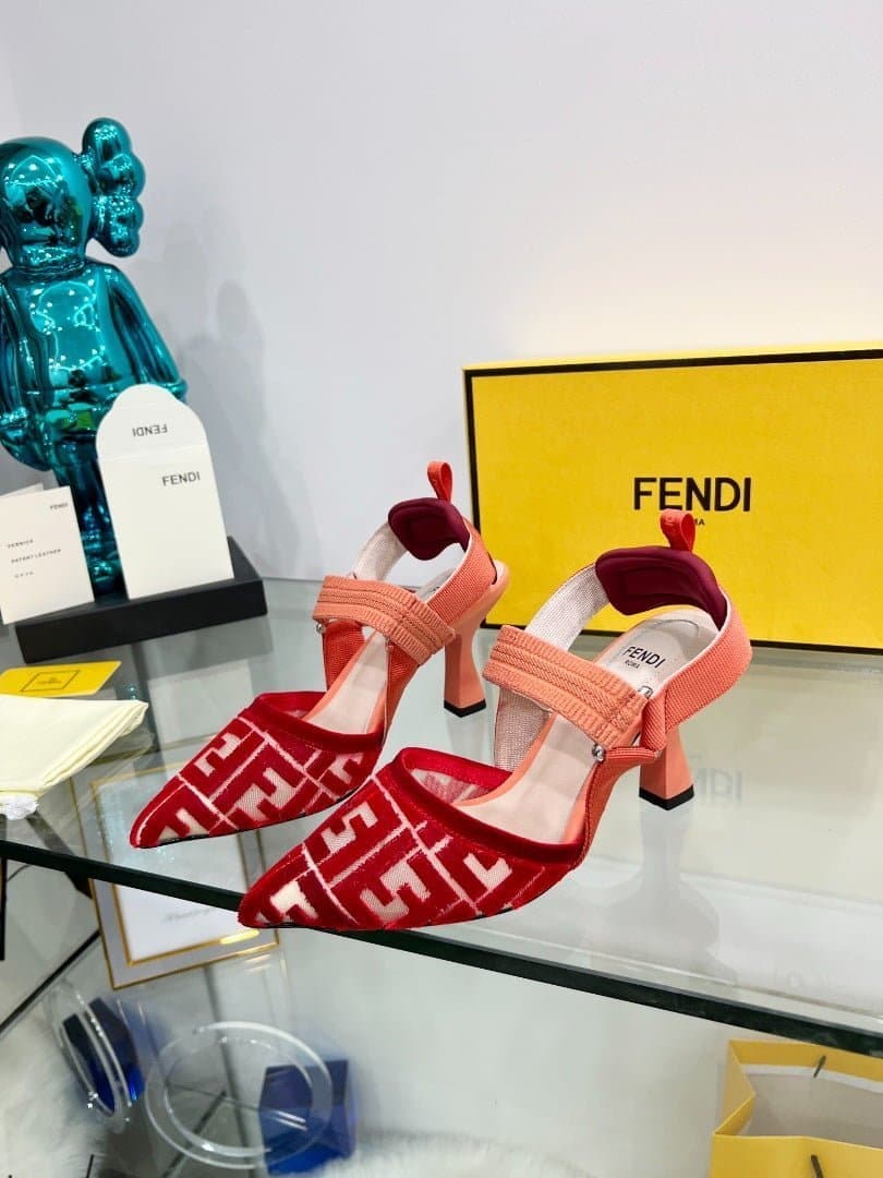 (1:1 replica) Fendi Colibri Micromesh Red For Women FF 8J8195AGEGF1FZK