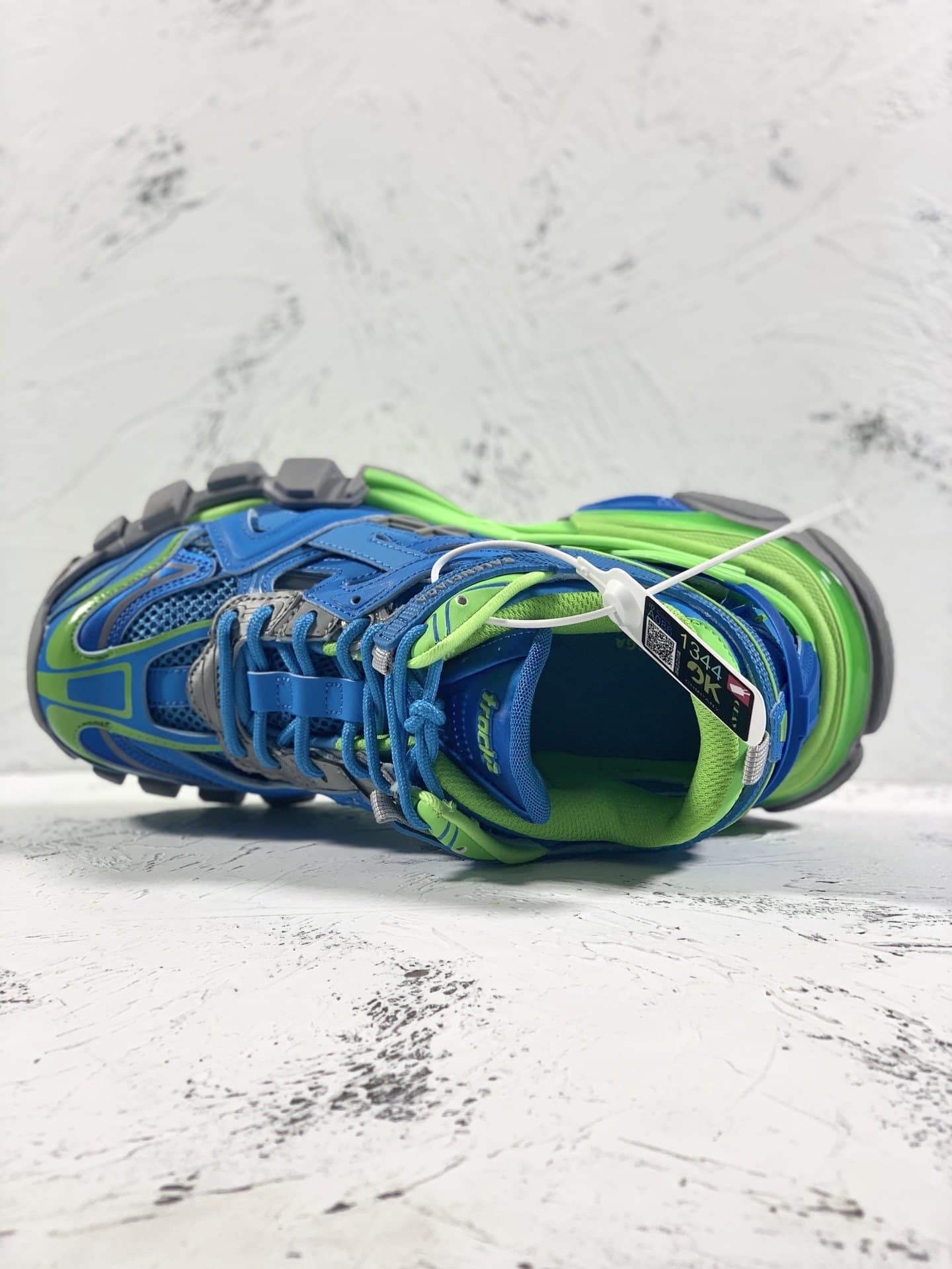 (1:1 replica) Balenciaga Track.2 Clear Sole Trainers Blue For Women
