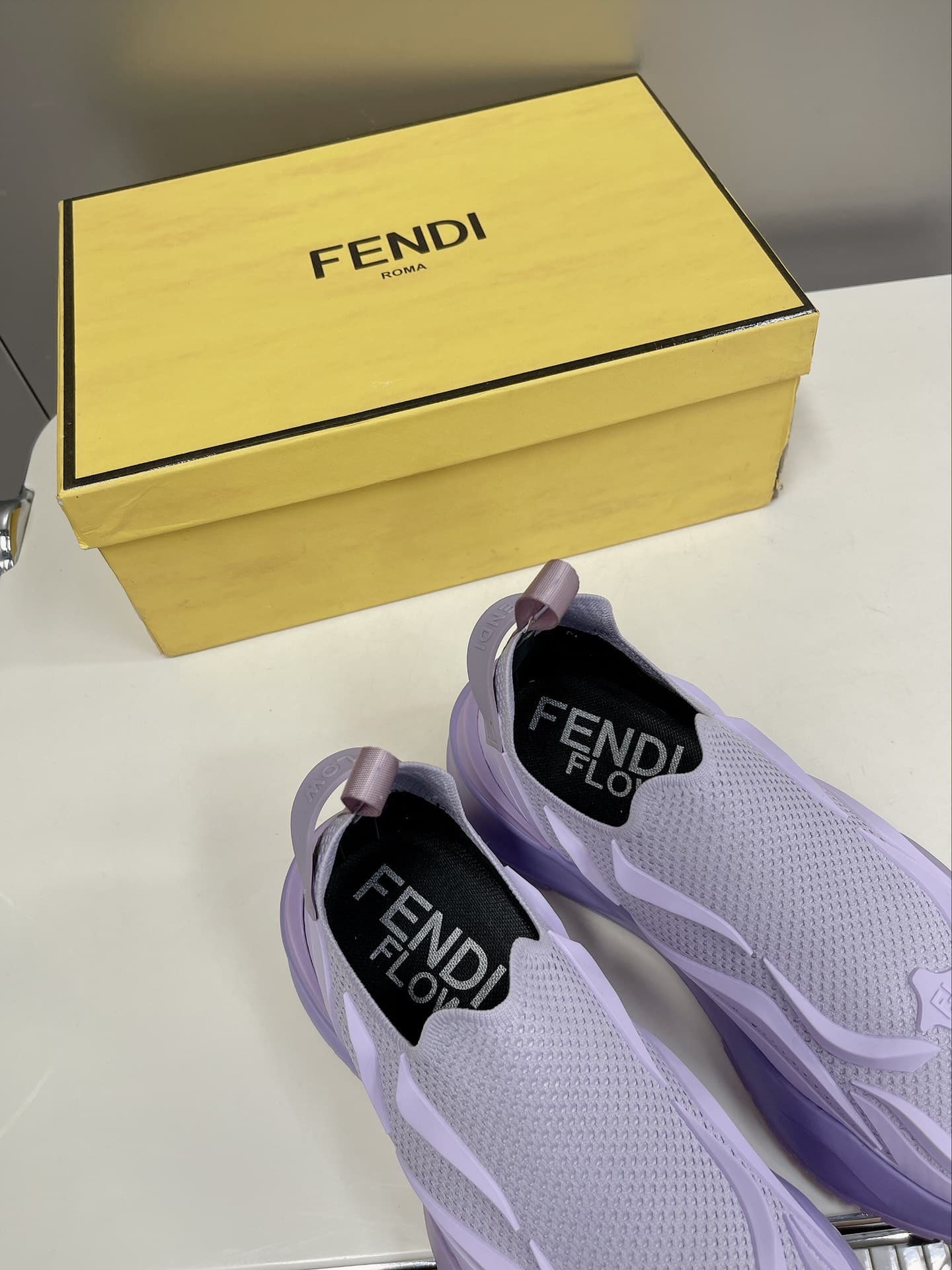 (1:1 replica) Fendi Low Trainers Sneakers Violet For Women