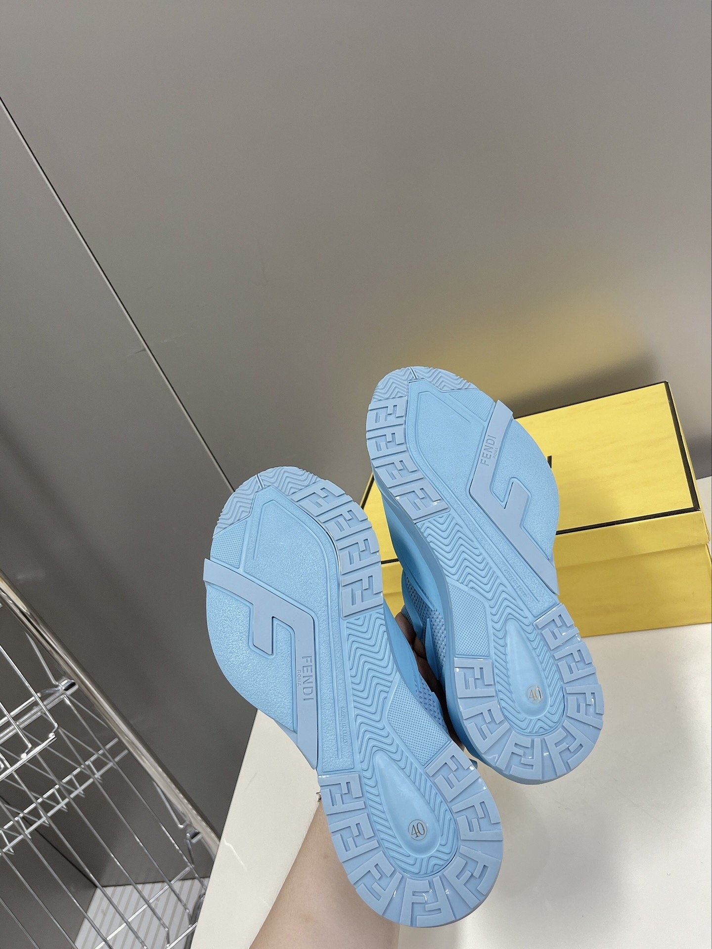 (1:1 replica) Fendi Low Trainers Sneakers Blue For Women