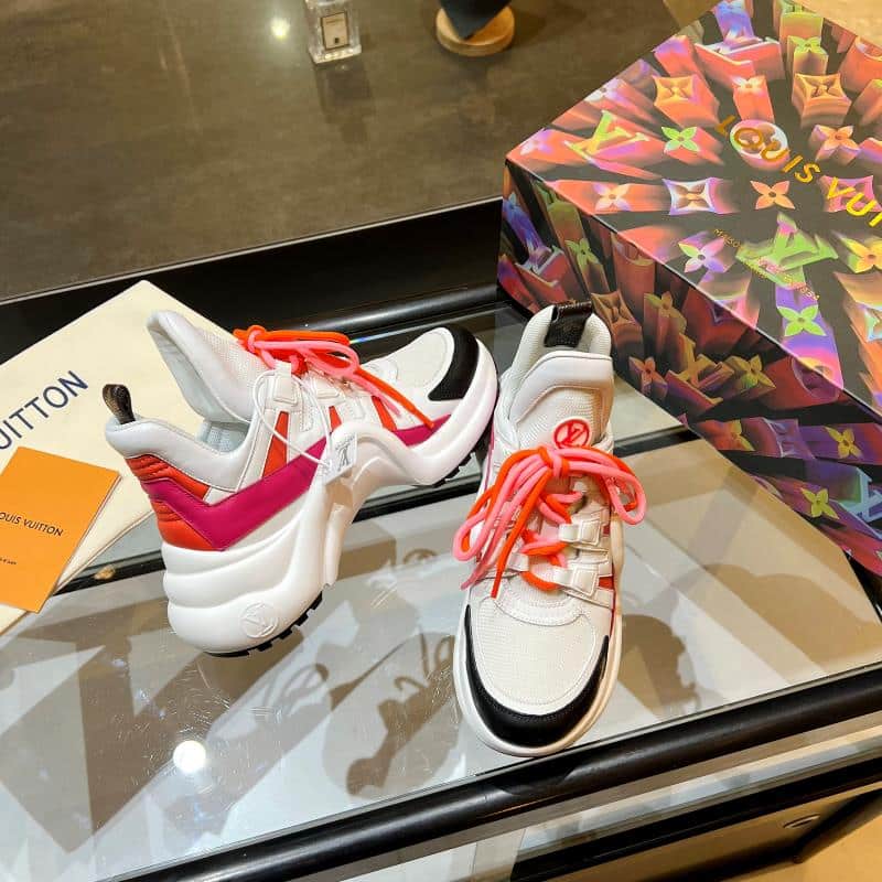 (1:1 replica) Louis Vuitton Women s LV Archlight Sneaker Red For Women LV