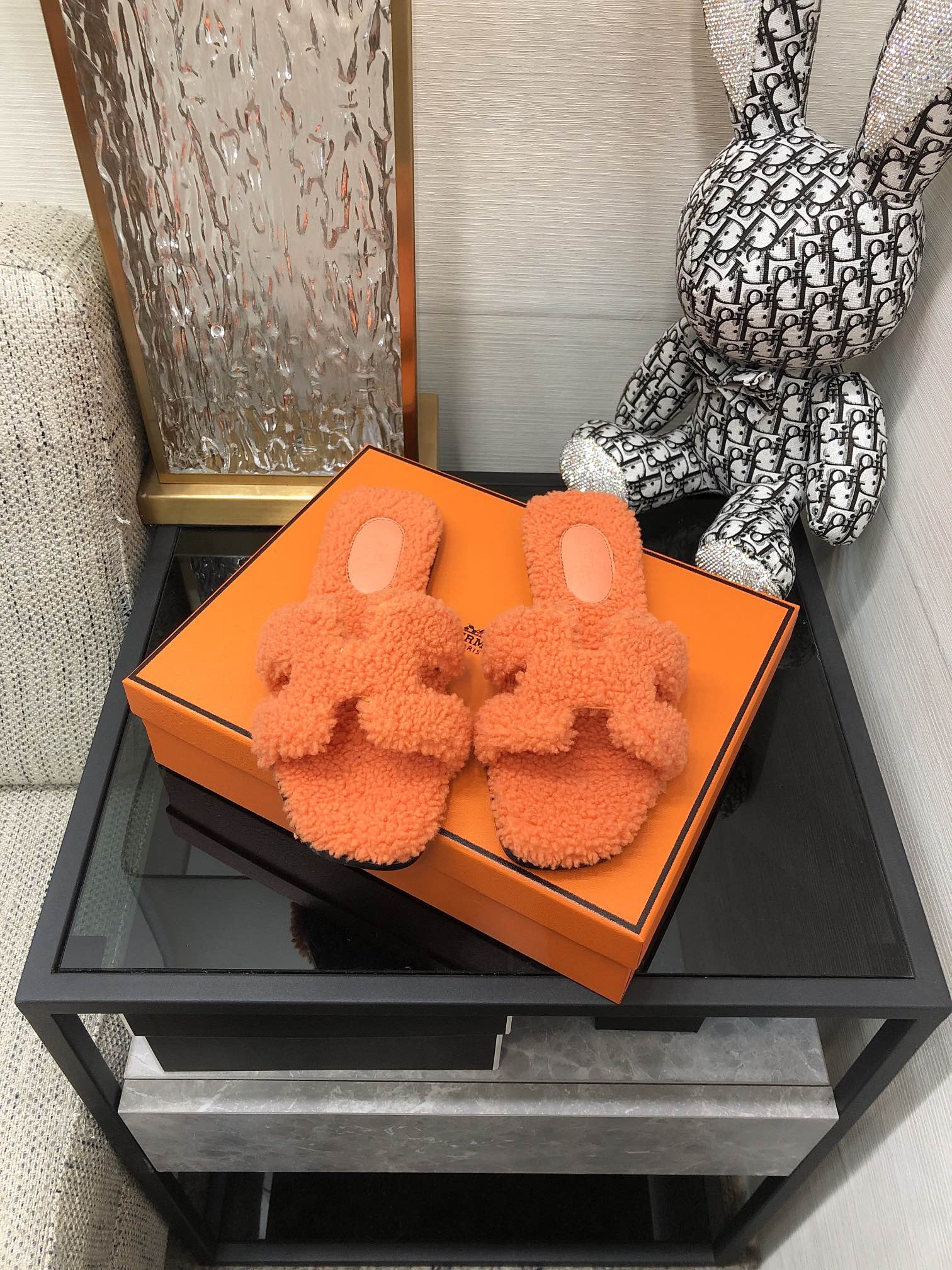 (1:1 replica) Hermes Oran Sandal Orange For Women H212178Z H5355