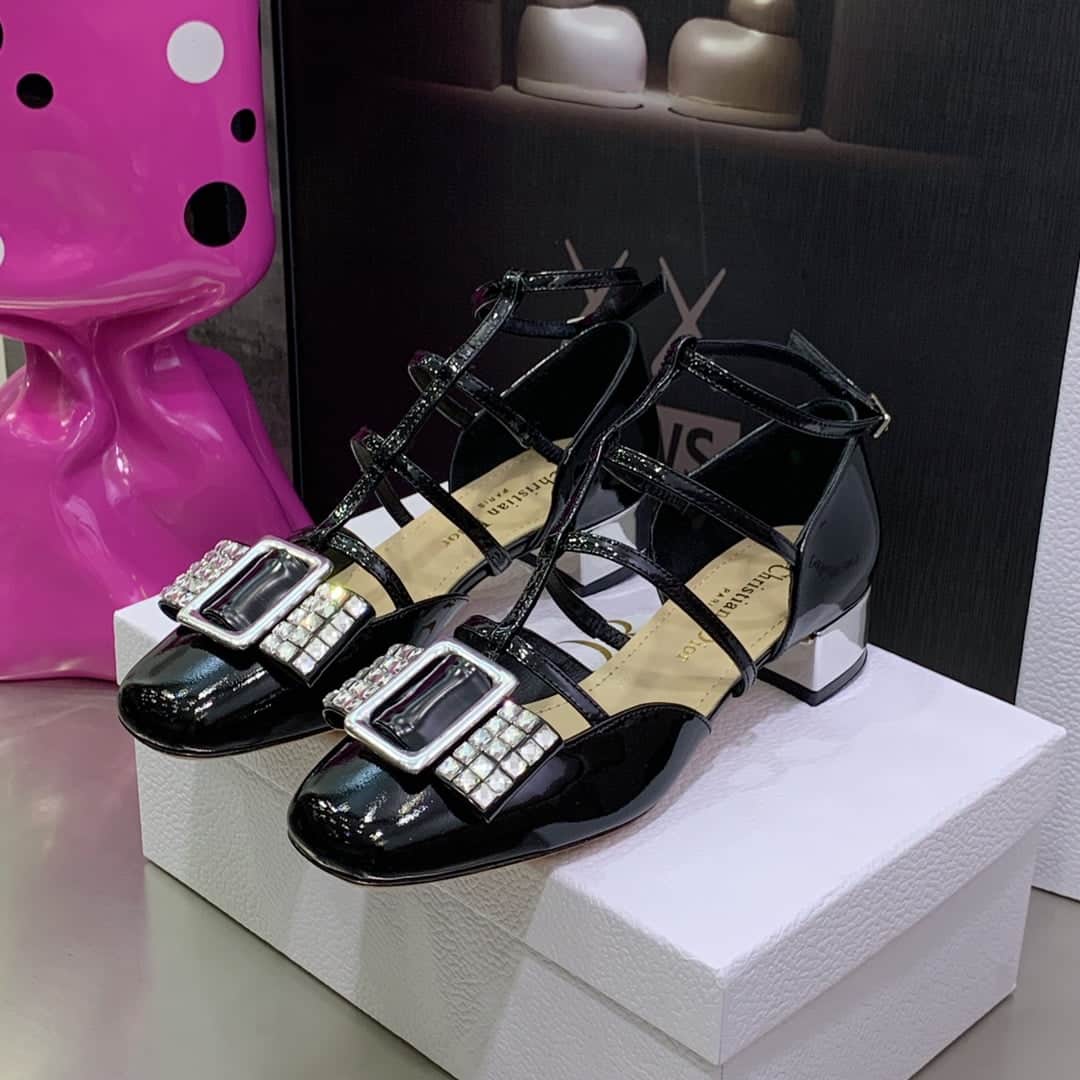 (1:1 replica) Christian Dior Women s La Parisienne Dior Ballerina Black For Women CD 35mm