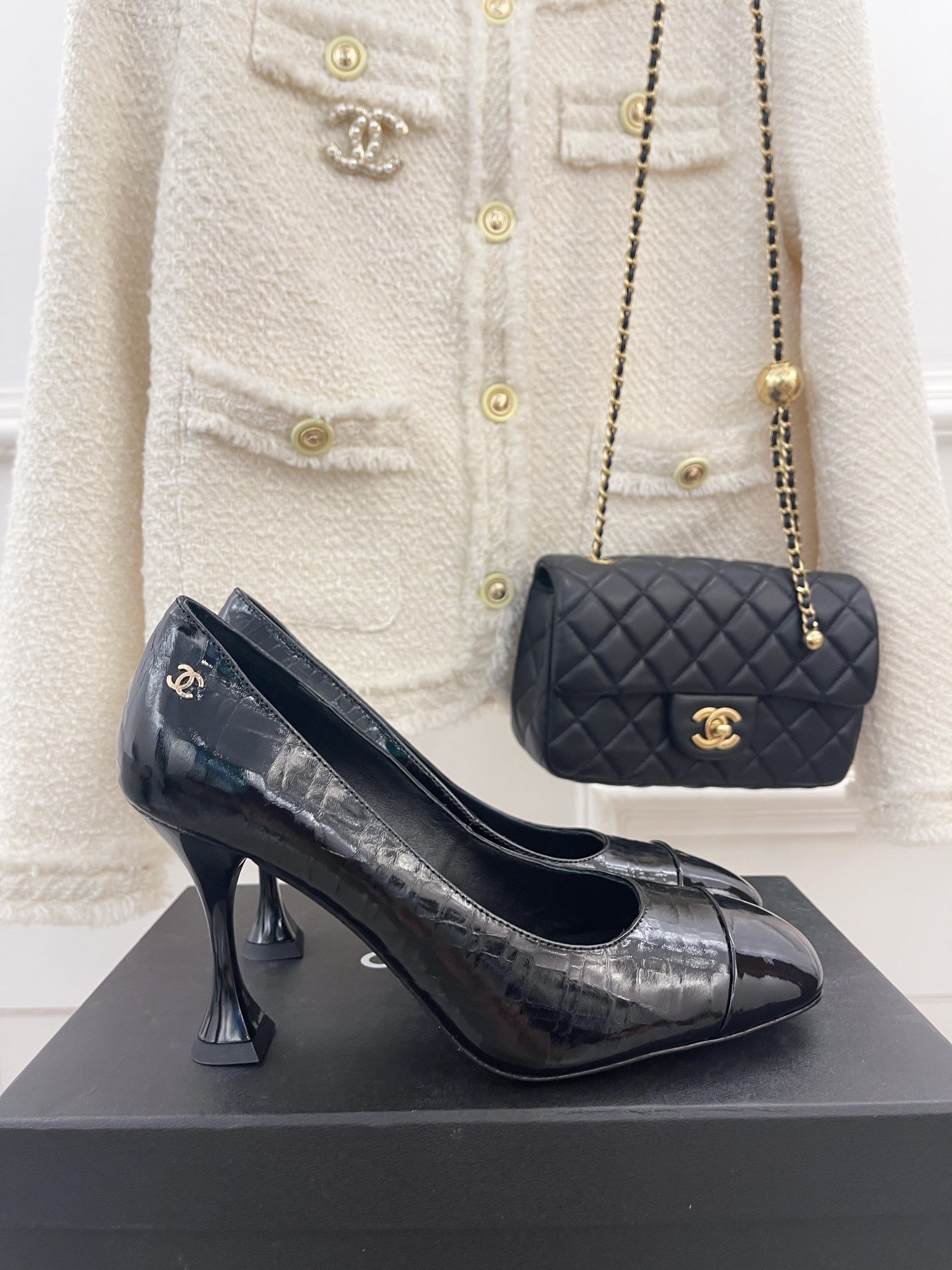 (1:1 replica) Chanel Women s Pump Grosgrain Black For Women