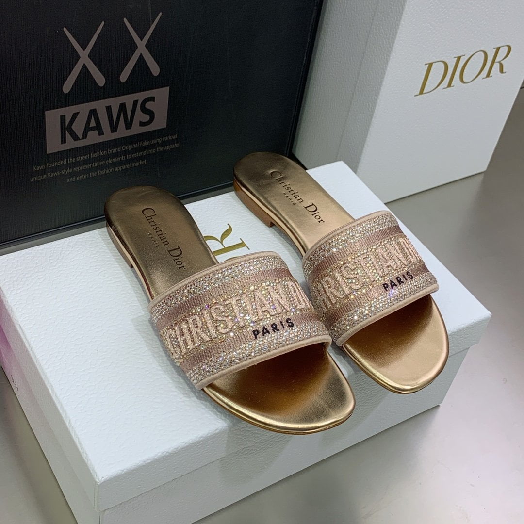 (1:1 replica) Christian Dior Women s Dway Slide Rose For Women CD KCQ209LCS_S70K
