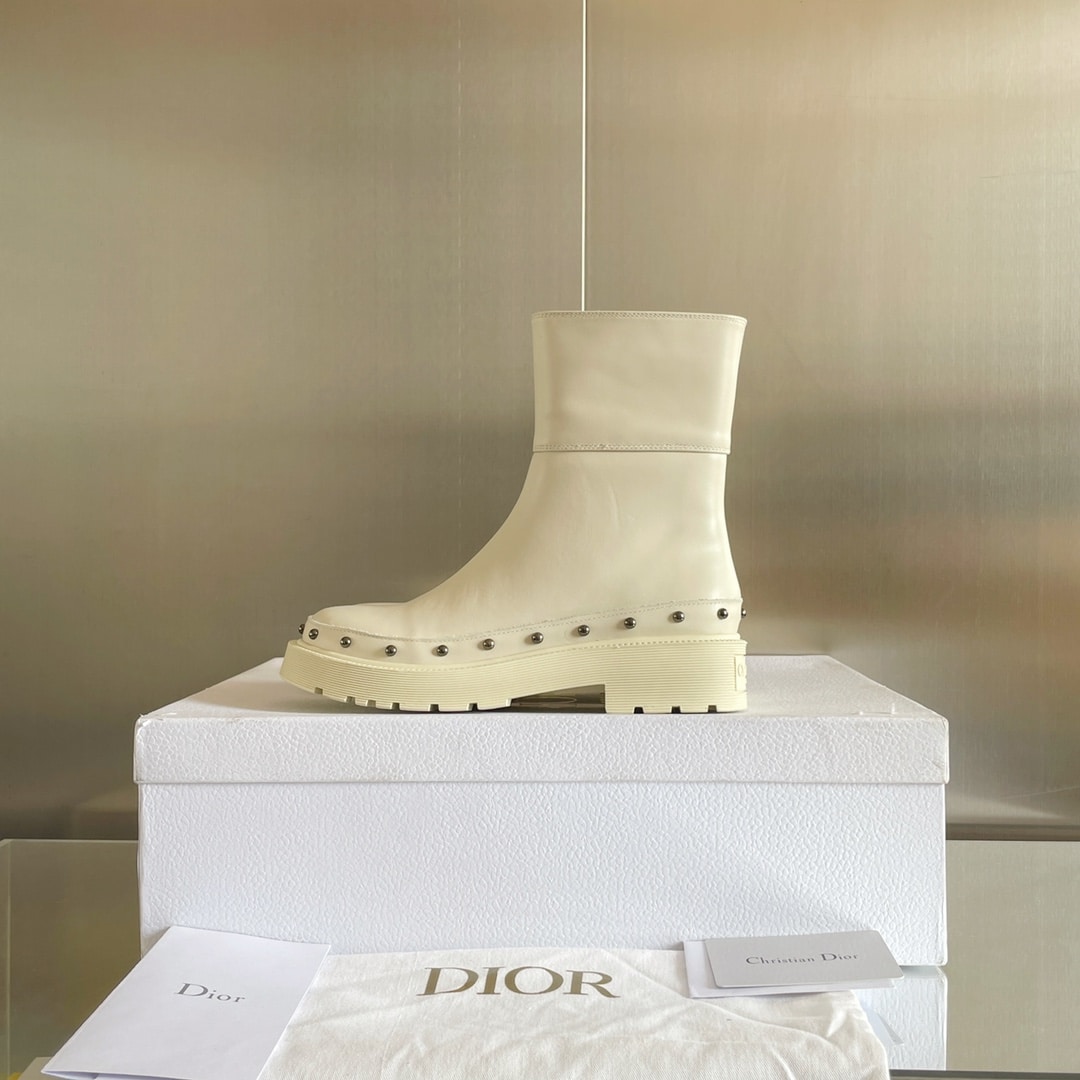 (1:1 replica) Christian Dior Women s Diorquake Boot White For Women CD