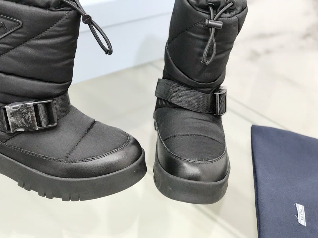(1:1 replica) Prada Nylon Gabardine Booties Black For Women PRD 1U705M_3LFV_F0002_F_040