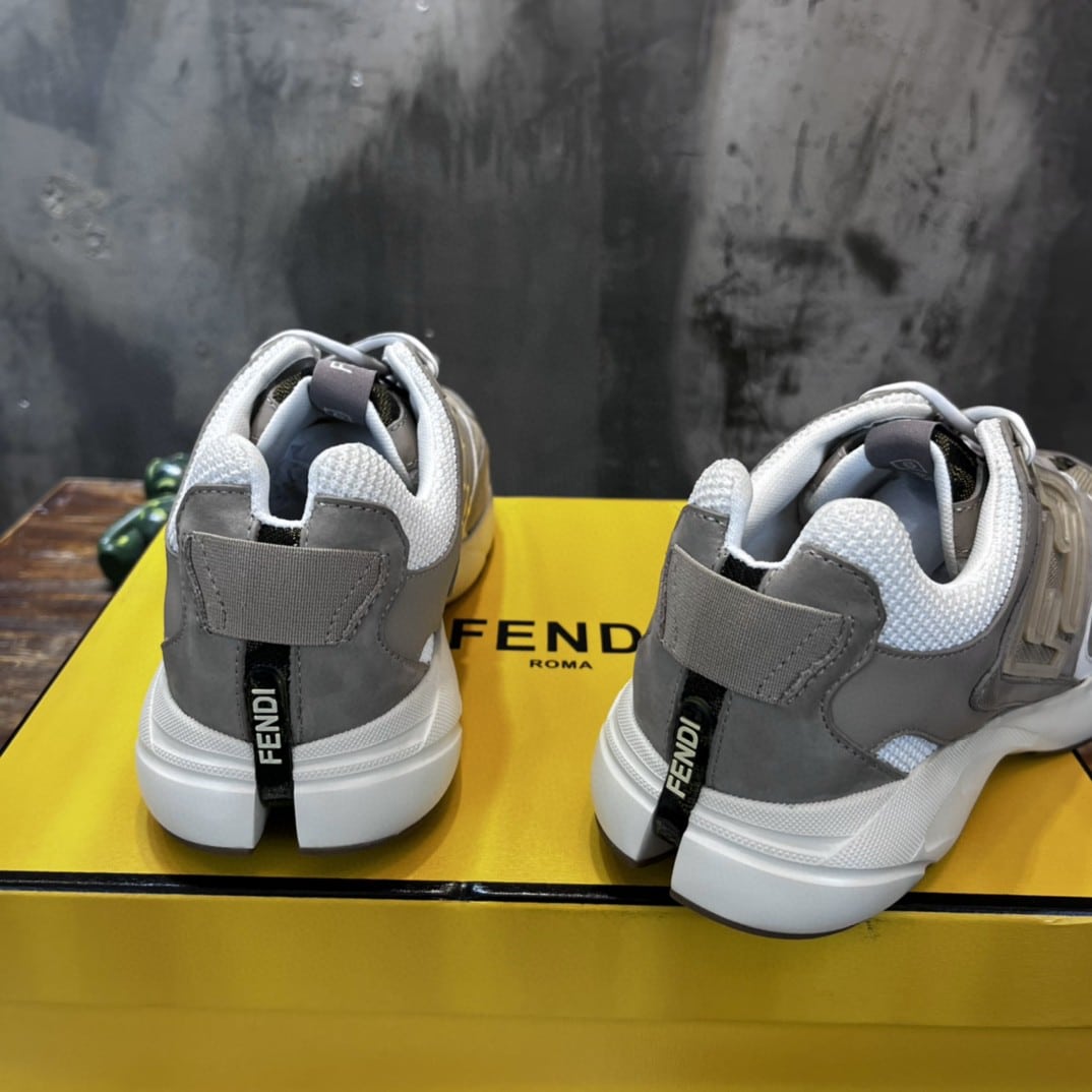 (1:1 replica) Fendi Nubuck Faster Grey For Women