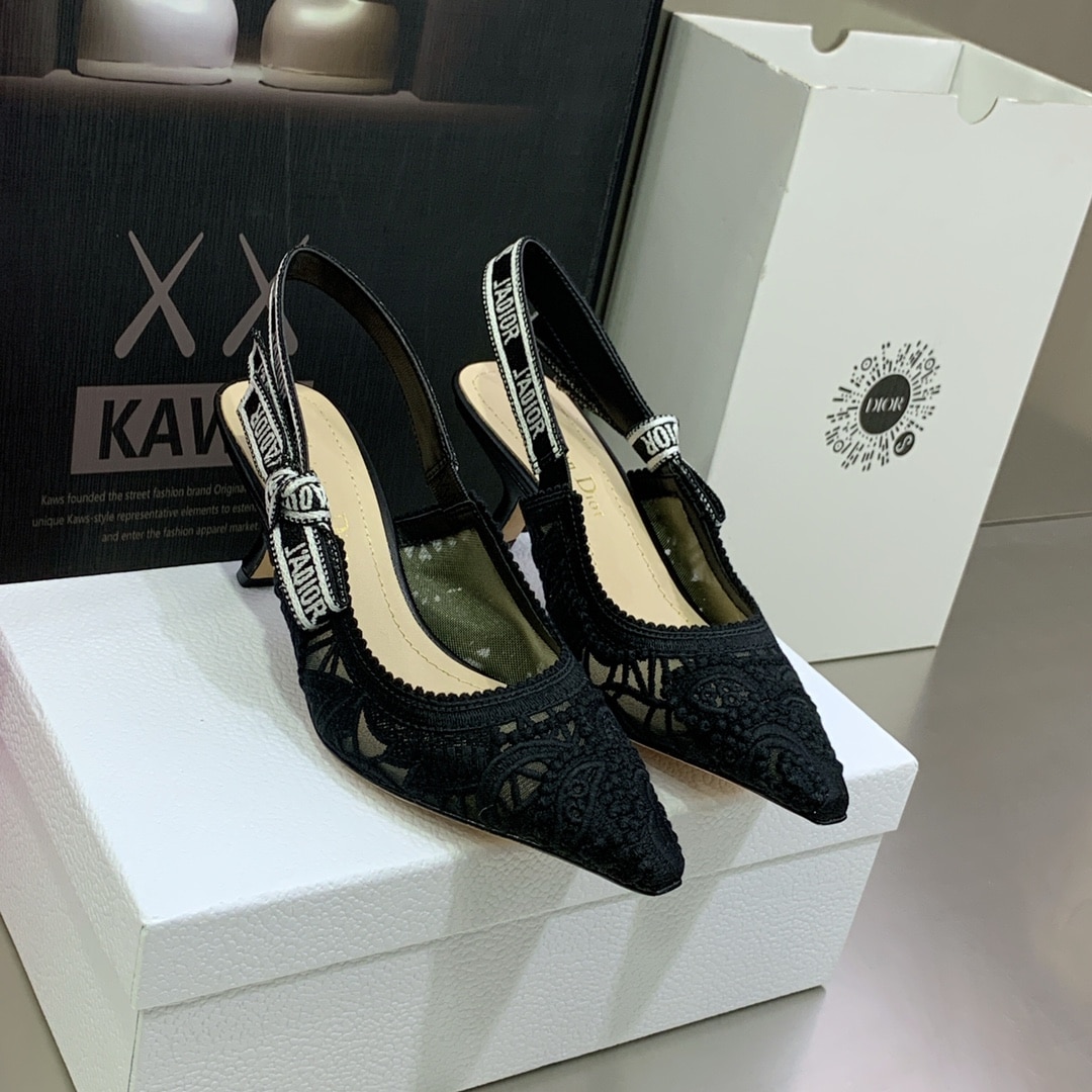 (1:1 replica) Christian Dior Women s J Adior Slingback Pump Black For Women CD KCP944MCM_S900