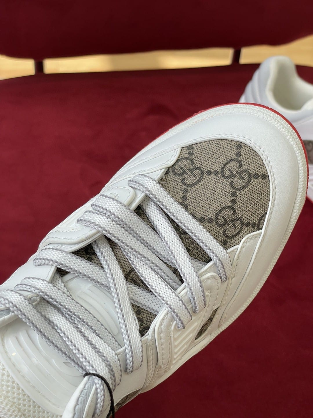 (1:1 replica) Gucci Women s GG Sneaker Gucci Basket Donna White Demetra For Women 700291
