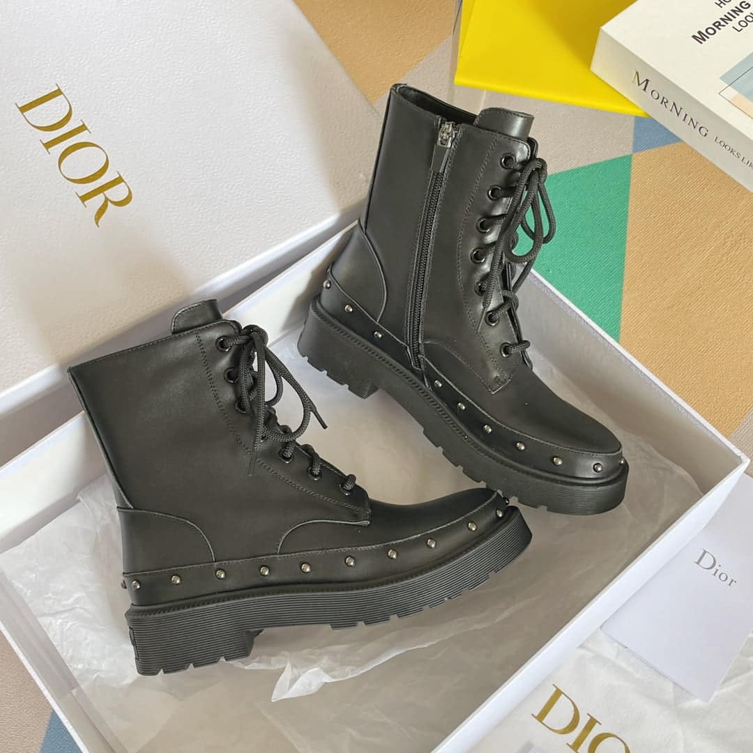 (1:1 replica) Christian Dior Women s Diorquake Ankle Boot Black For Women CD