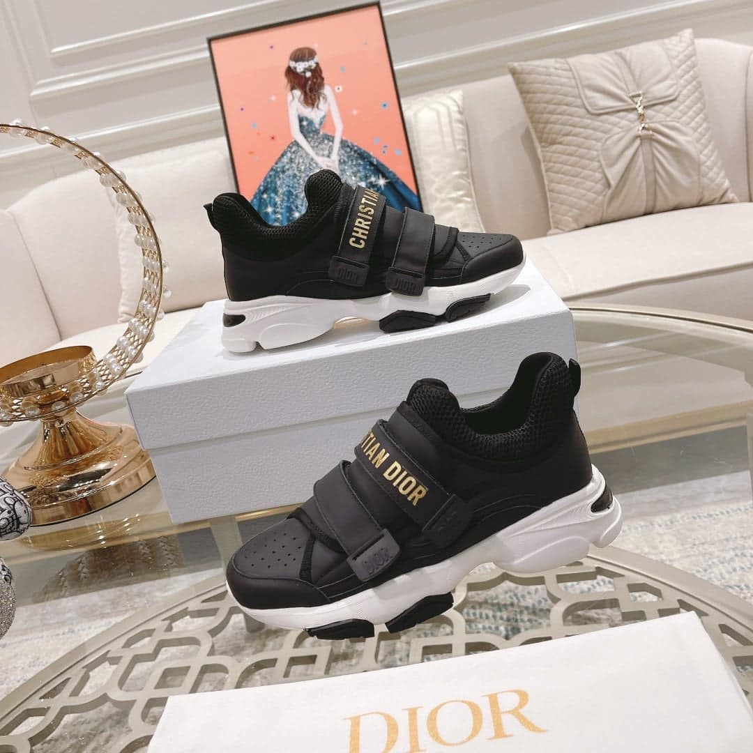 (1:1 replica) Christian Dior D-Wander Sneaker Technical Fabric Black For Women CD