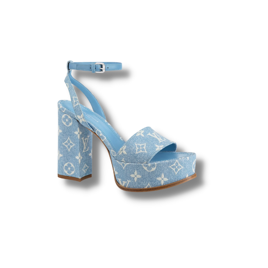 (1:1 replica) Fame Platform Sandal Blue For Women 1AAZC0