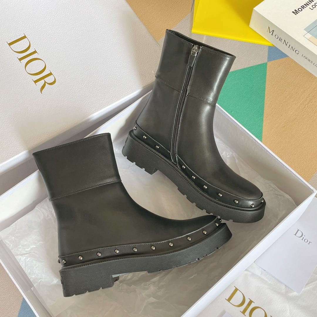 (1:1 replica) Christian Dior Women s Diorquake Boot Black For Women CD