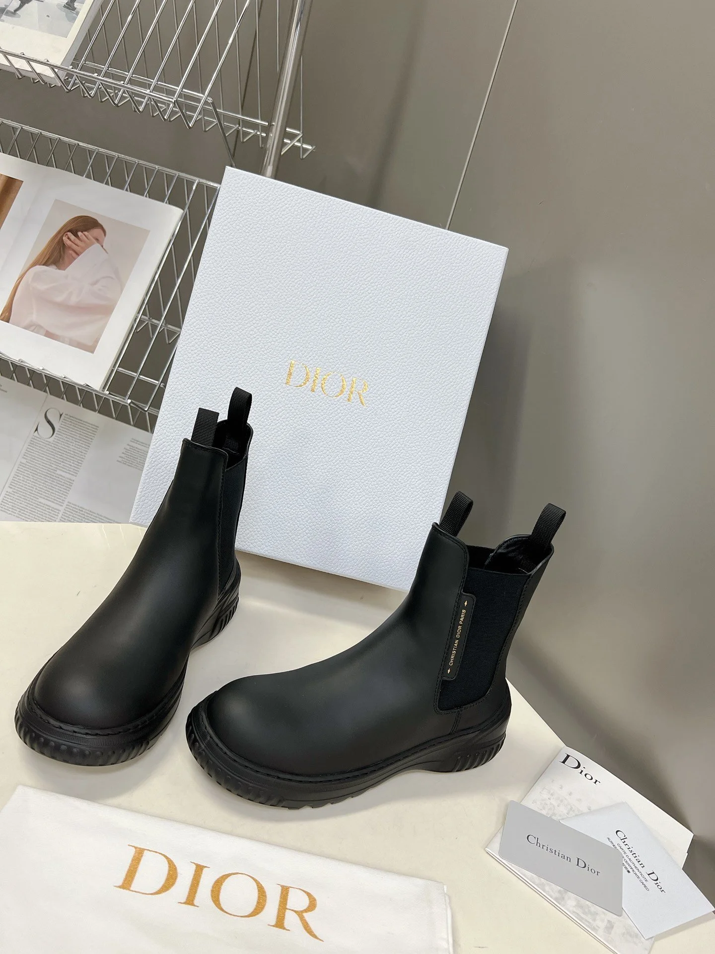 (1:1 replica) Christian Dior Women s D-Racer Ankle Boot Black For Women CD KCI780VEA_S900