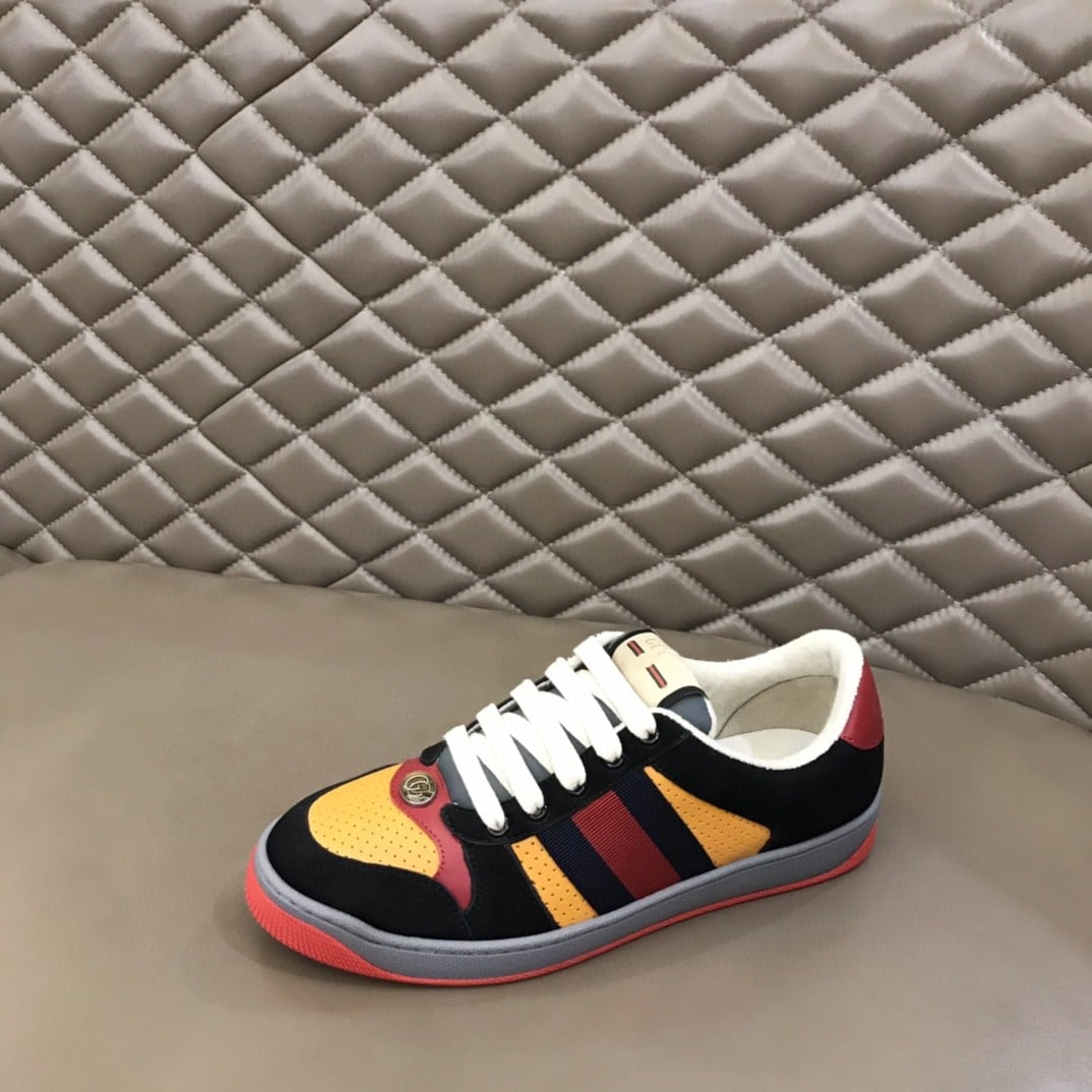 (1:1 replica) Gucci Lovelight Screener Sneaker Black For Women GG Shoes 708296 0YIA0 1065