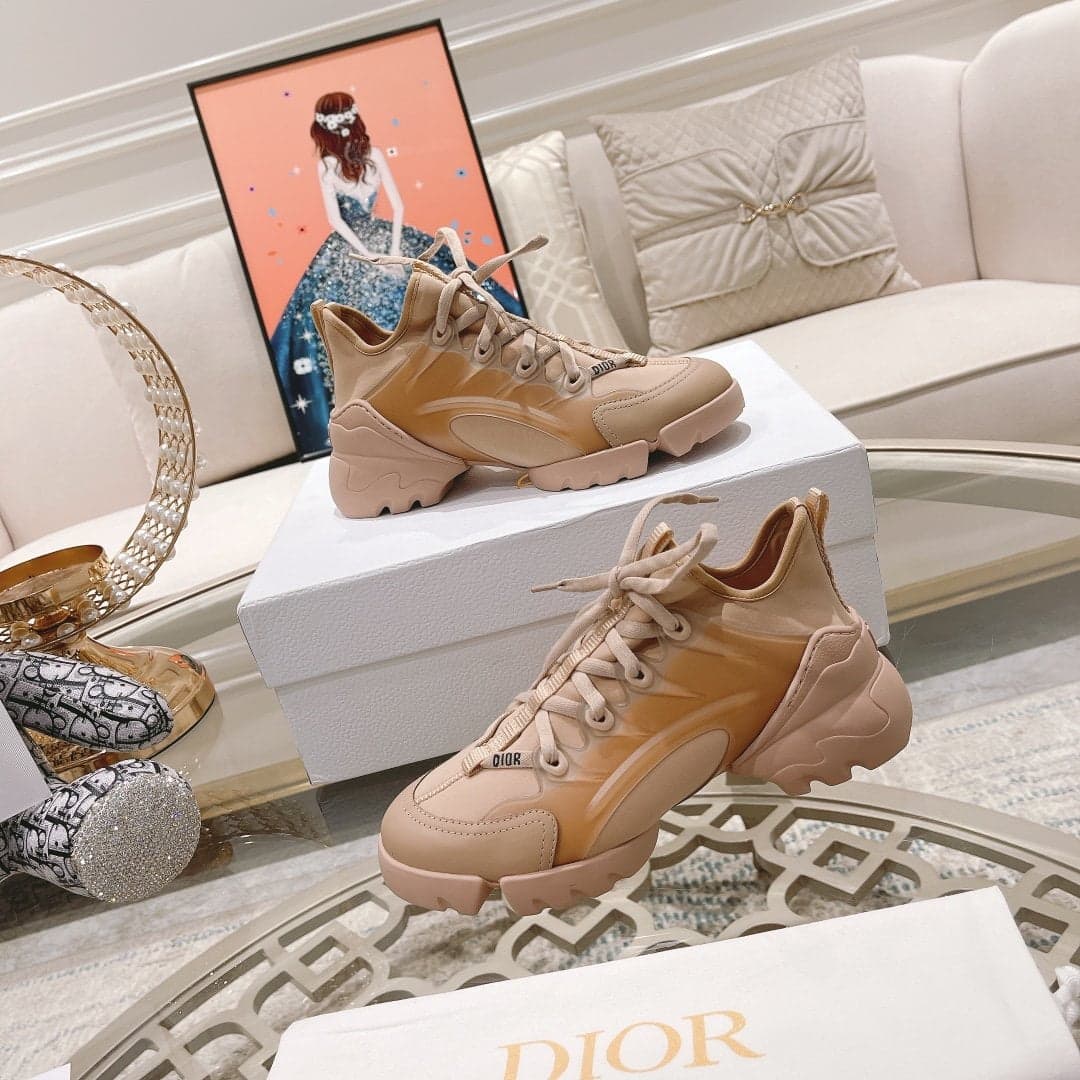 (1:1 replica) Christian Dior D-Connect Sneaker Technical Fabric Nude For Women CD KCK222NGG_S12U