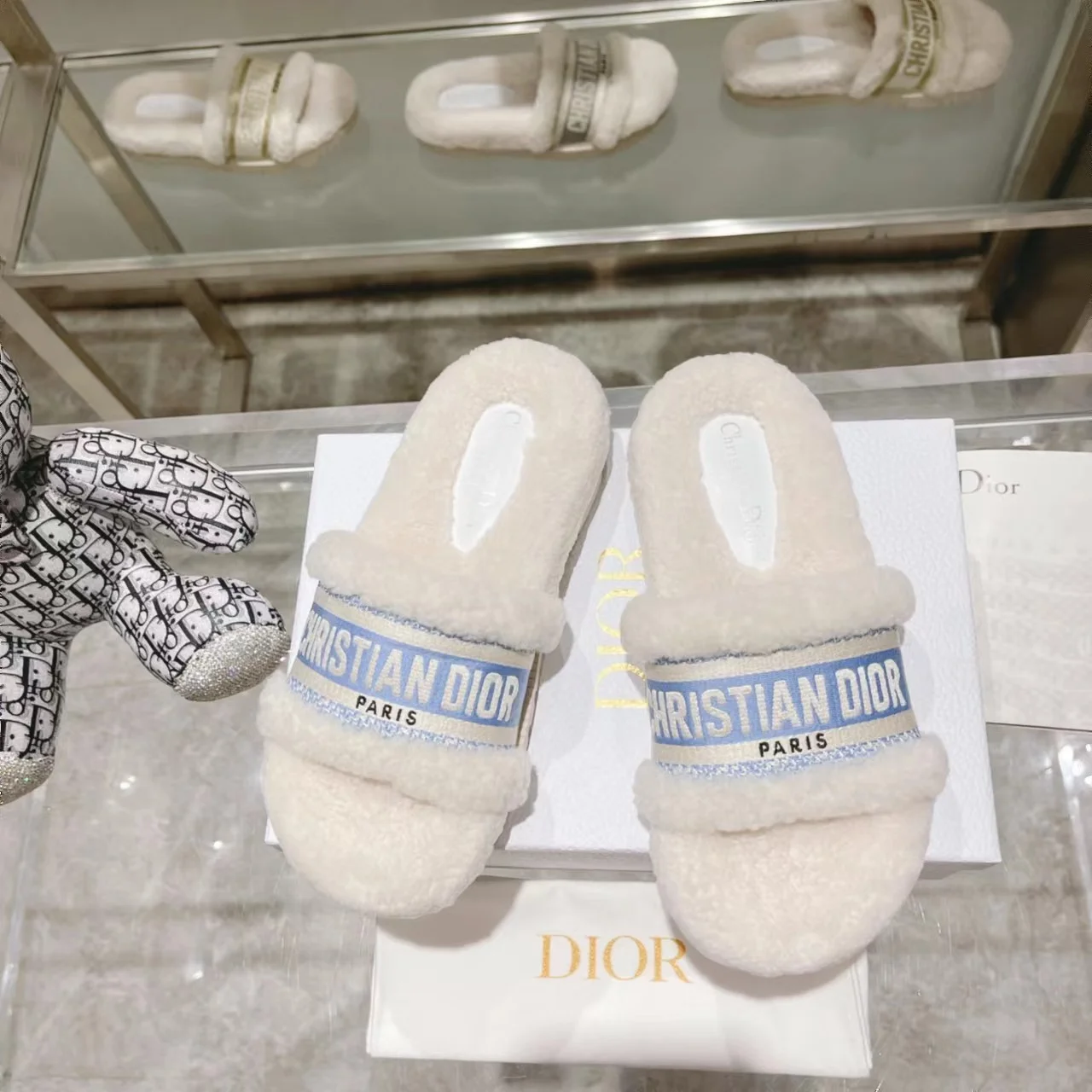 (1:1 replica) Christian Dior Women s Dway Slide Blue For Women CD