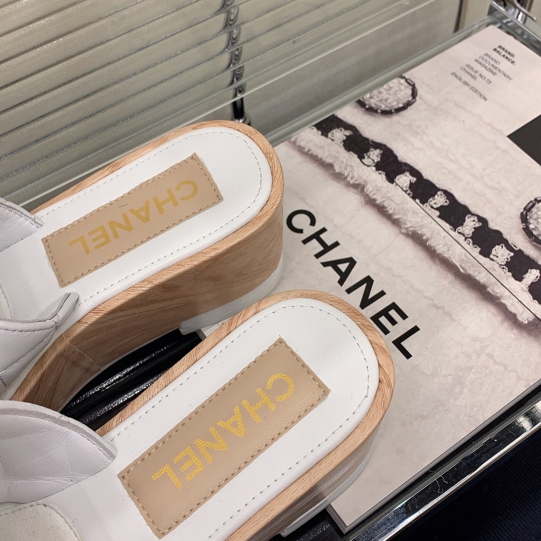 (1:1 replica) Chanel Women s Mules White For Women