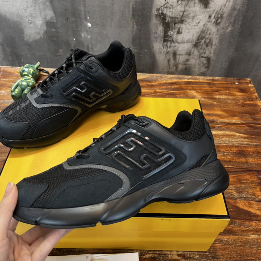 (1:1 replica) Fendi Nubuck Faster Black For Women