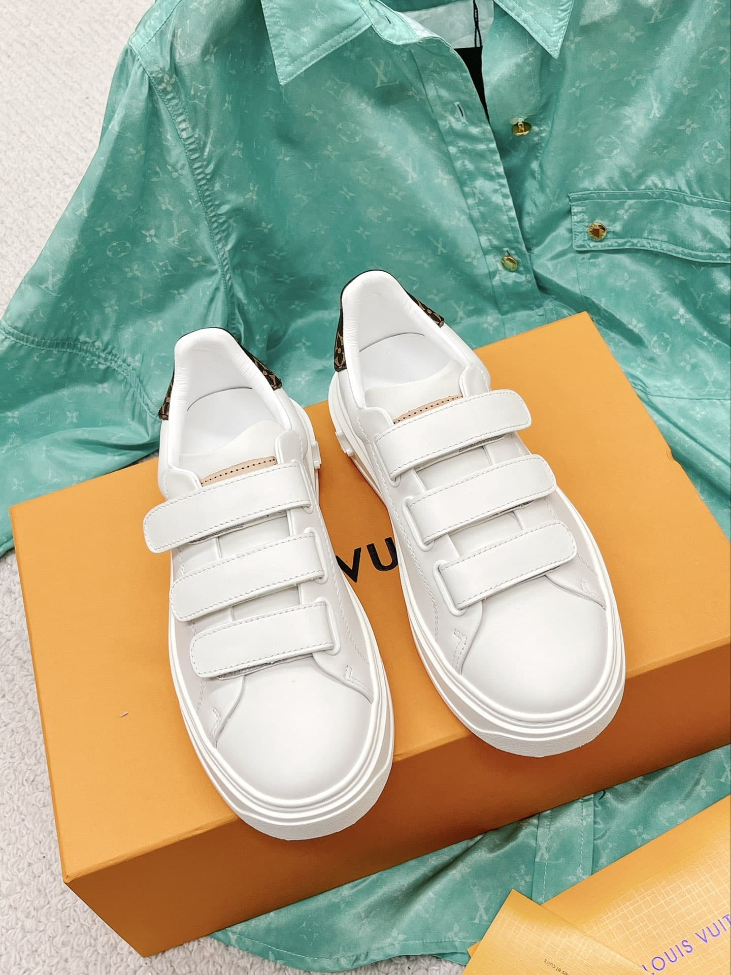 (1:1 replica) Louis Vuitton Women s Time Out Sneaker Brown For Women LV 1AAF7J