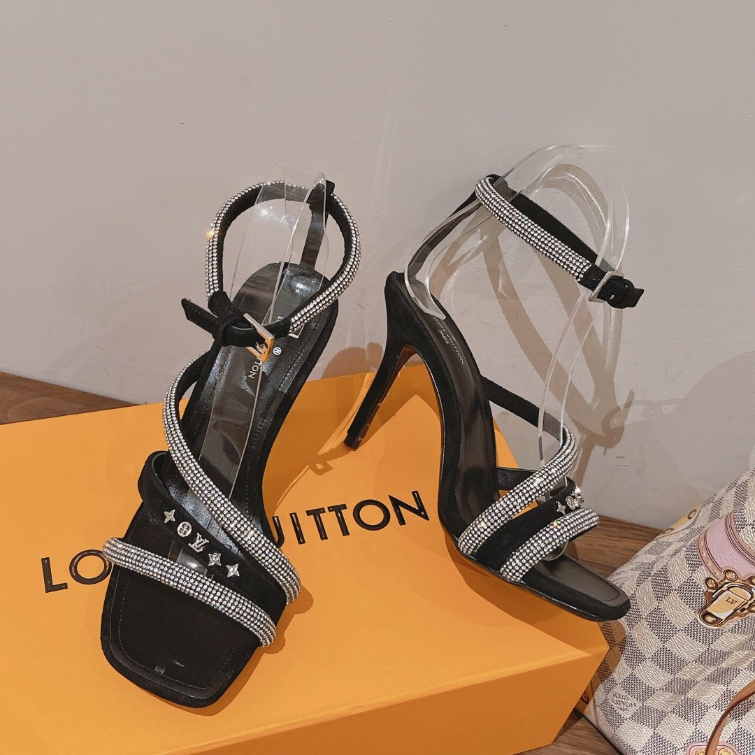 (1:1 replica) Louis Vuitton Women s Appeal Sandal Black For Women LV 1AAC1L