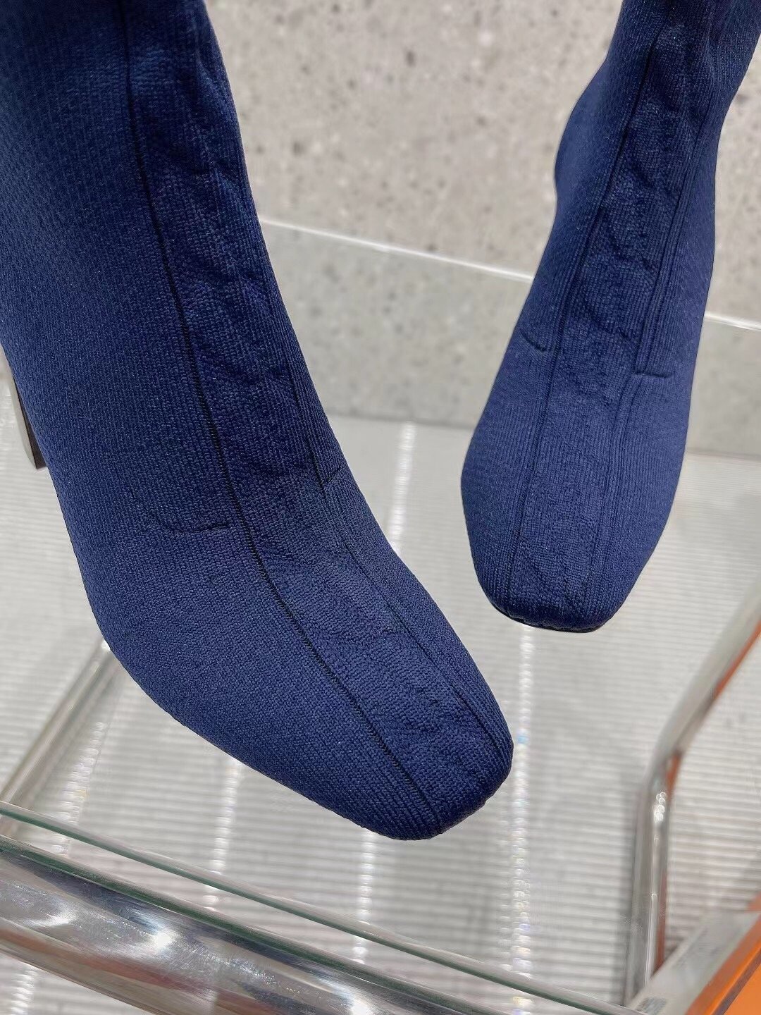 (1:1 replica) Hermes Volver 90 Ankle Boot Blue For Women, Women s Shoes H192035Z