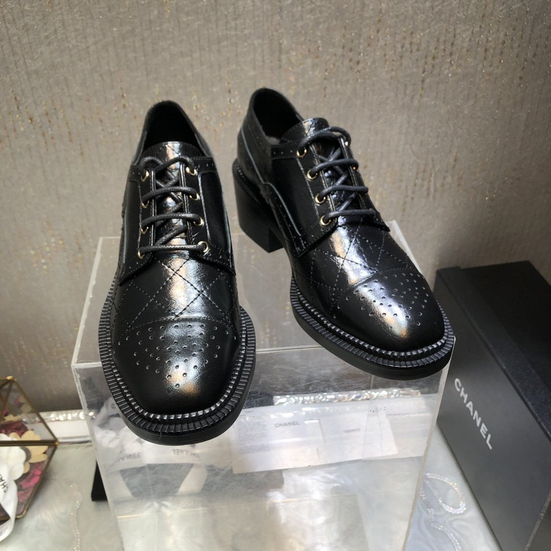 (1:1 replica) Chanel Women s Laced Shoes Black For Women G39210 X56673 94305