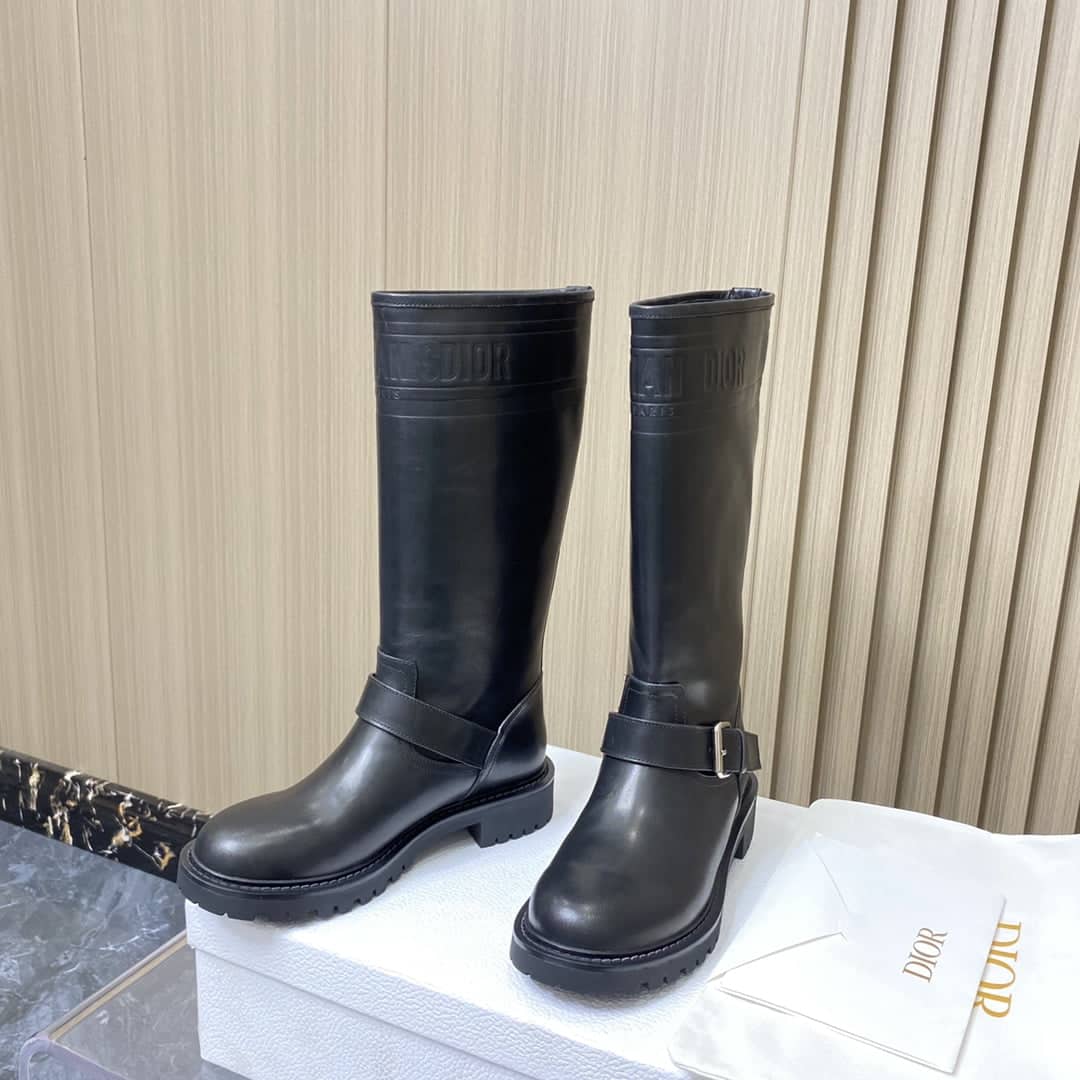 (1:1 replica) Christian Dior Women s Demi-Season Boot Black For Women CD