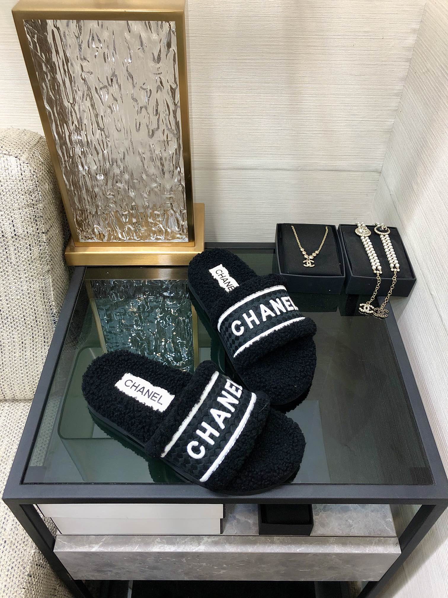 (1:1 replica) Chanel Women s Mules With Lining Black For Women 1.2in/3cm