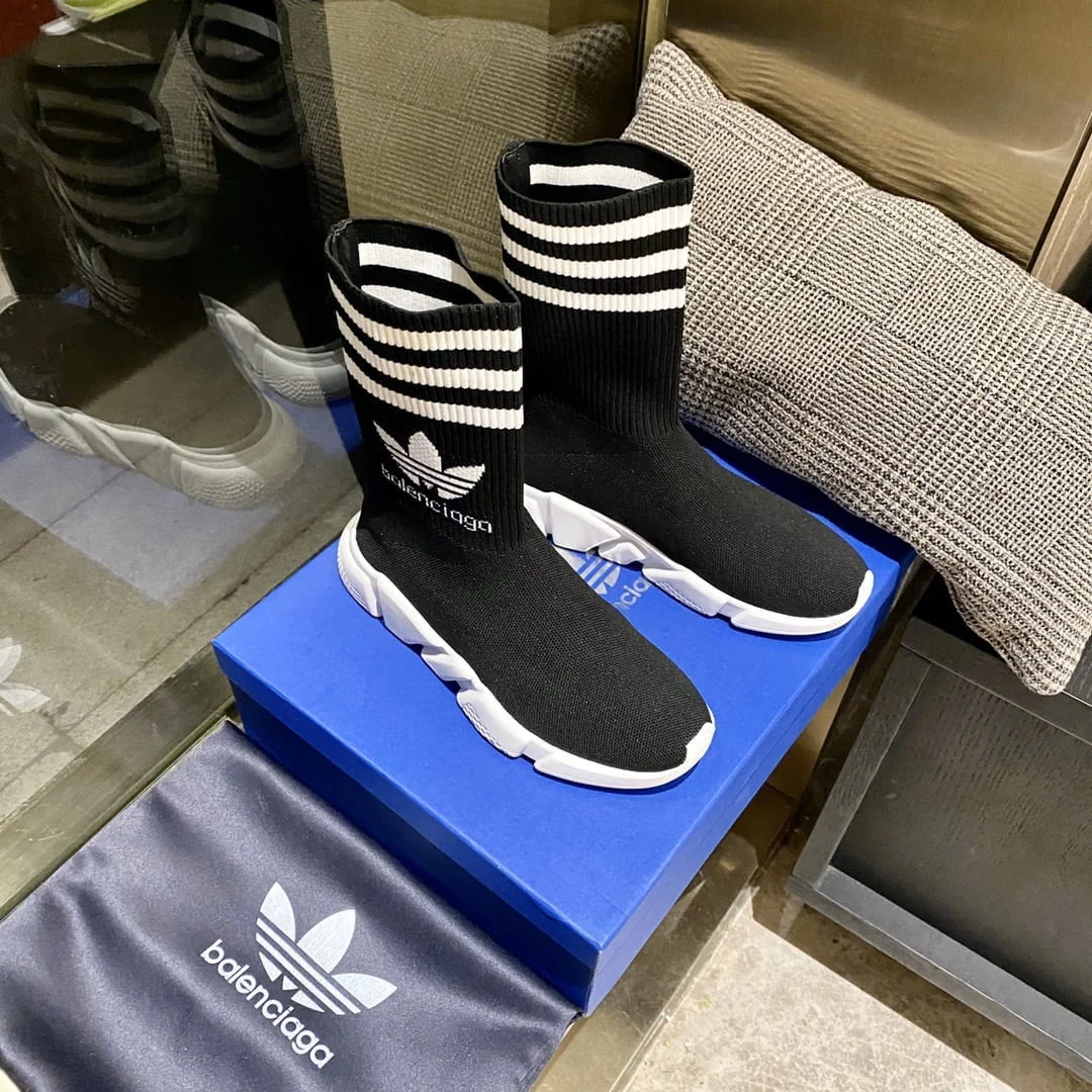 (1:1 replica) Balenciaga x Adidas Speed Trainers Black For Women