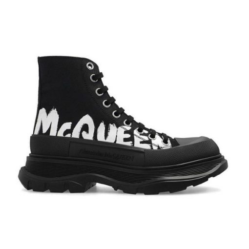 (1:1 replica) ALEXANDER MCQUEEN GRAFFITI TREAD SLICK HIGH-TOP SNEAKERS ALD029