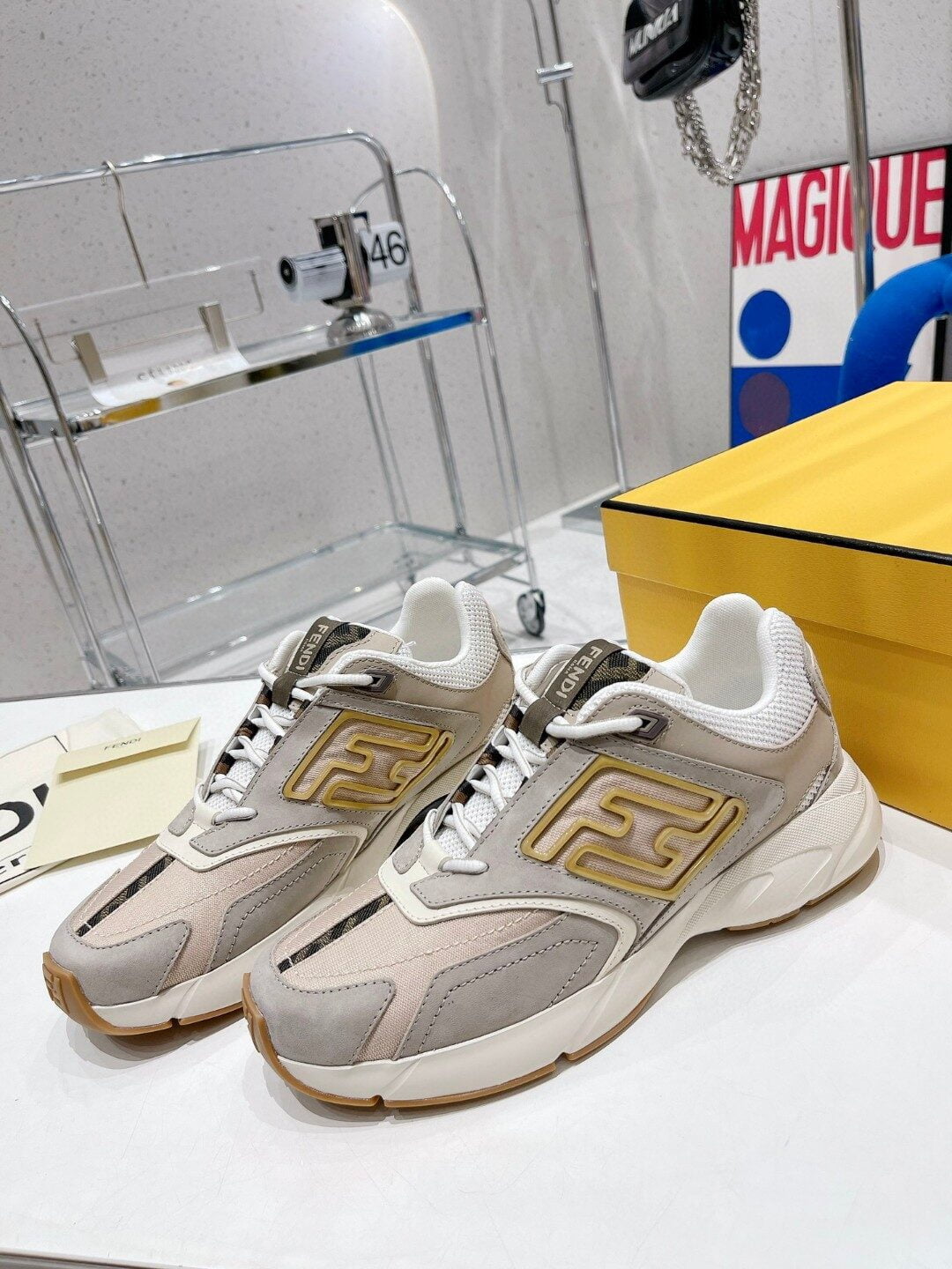 (1:1 replica) Fendi Nubuck Faster Multicolor For Women