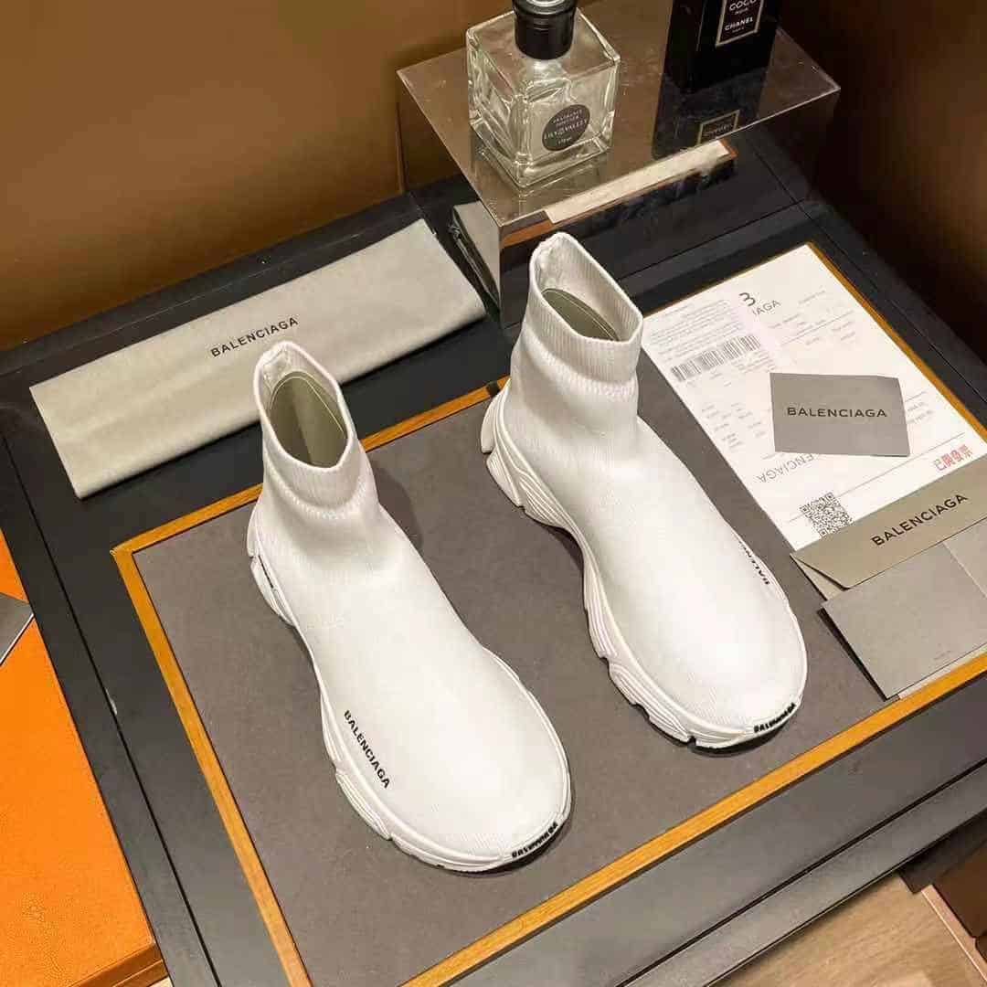 (1:1 replica) Balenciaga Speed Trainers White For Women