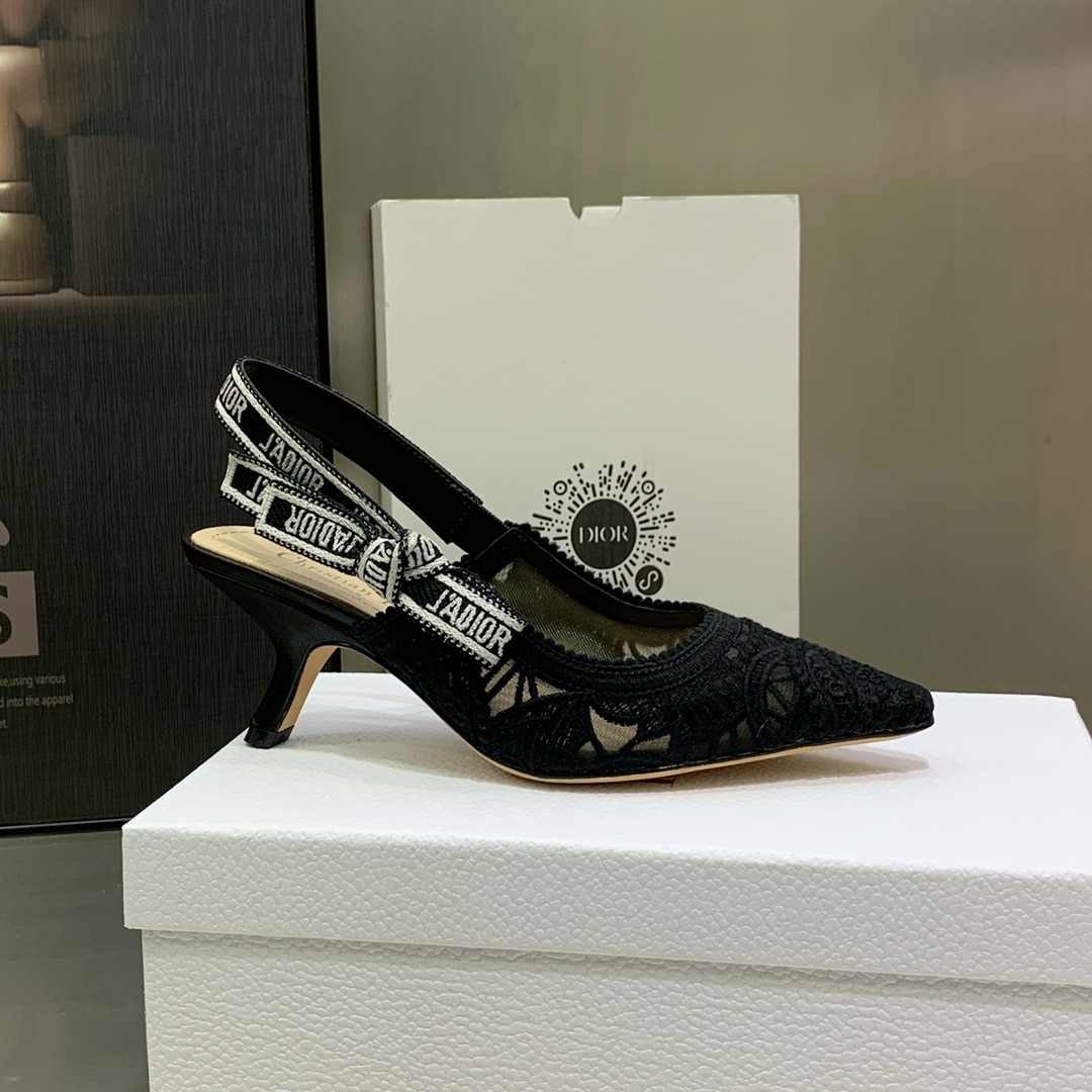 (1:1 replica) Christian Dior Women s J Adior Slingback Pump Black For Women CD KCP944MCM_S900