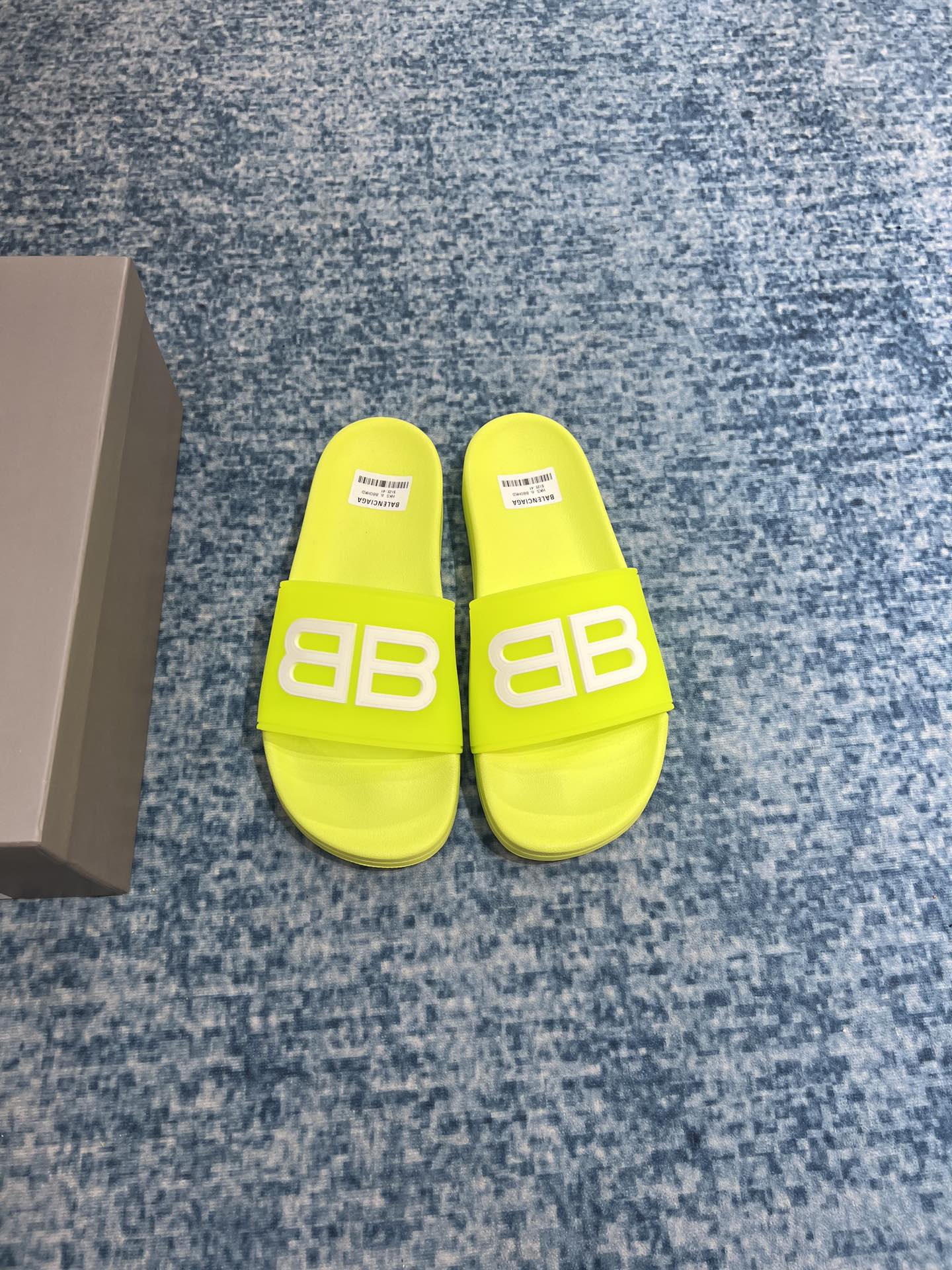 (1:1 replica) Balenciaga Pool Slide Sandal Yellow For Women