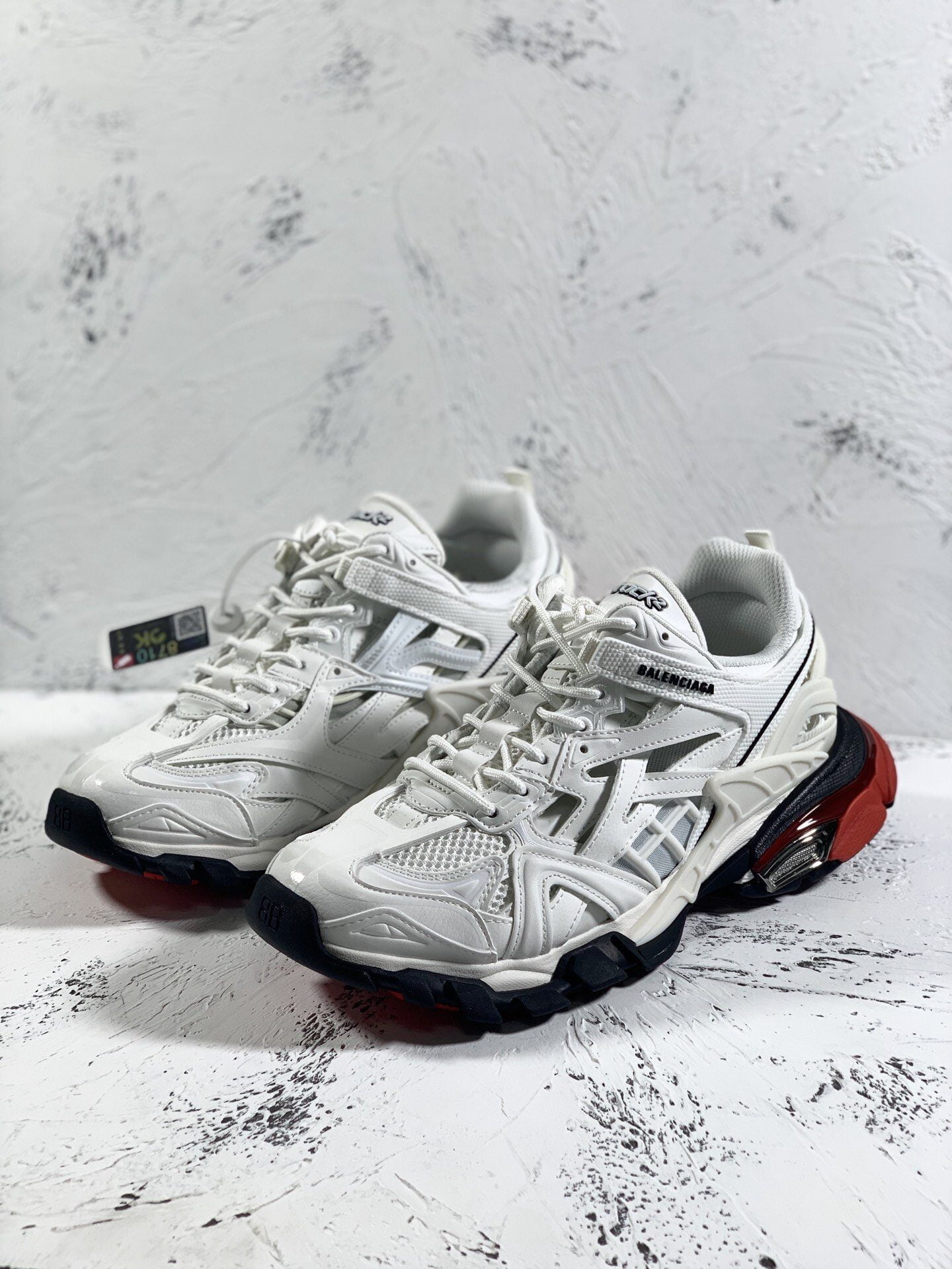 (1:1 replica) Balenciaga Track.2 Clear Sole Trainers White For Women