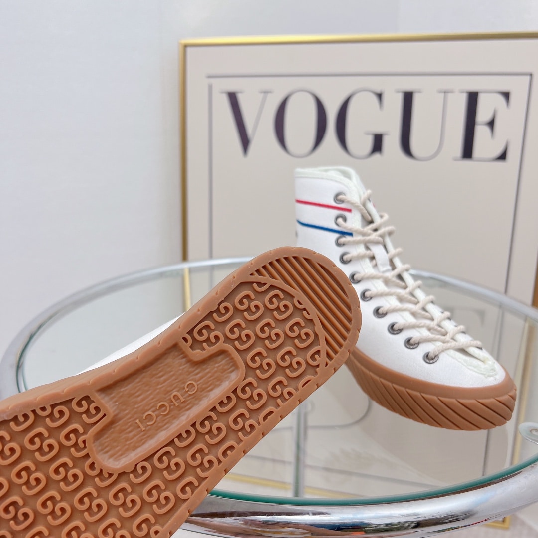 (1:1 replica) Gucci Women s Interlocking G High-Top Sneaker White For Women GG