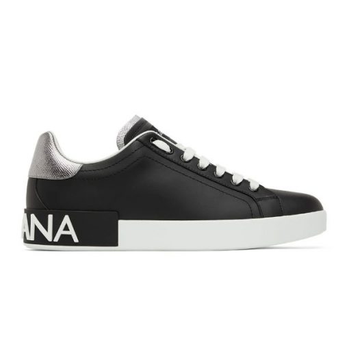 (1:1 replica) DOLCE GABBANA BLACK PORTOFINO SNEAKERS – DG033