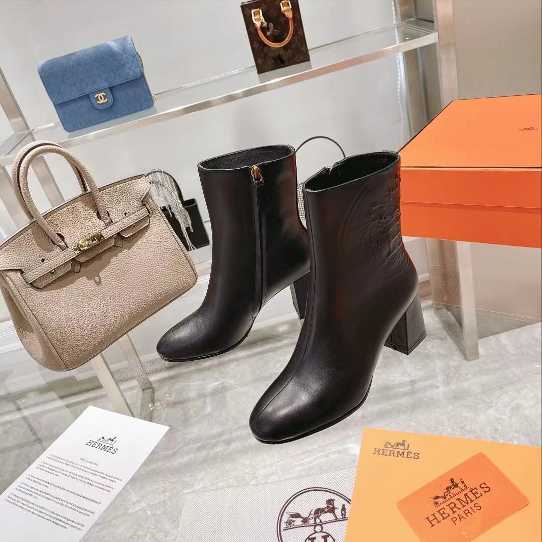 (1:1 replica) Hermes Ankle Boot Black For Women, Women s Shoes