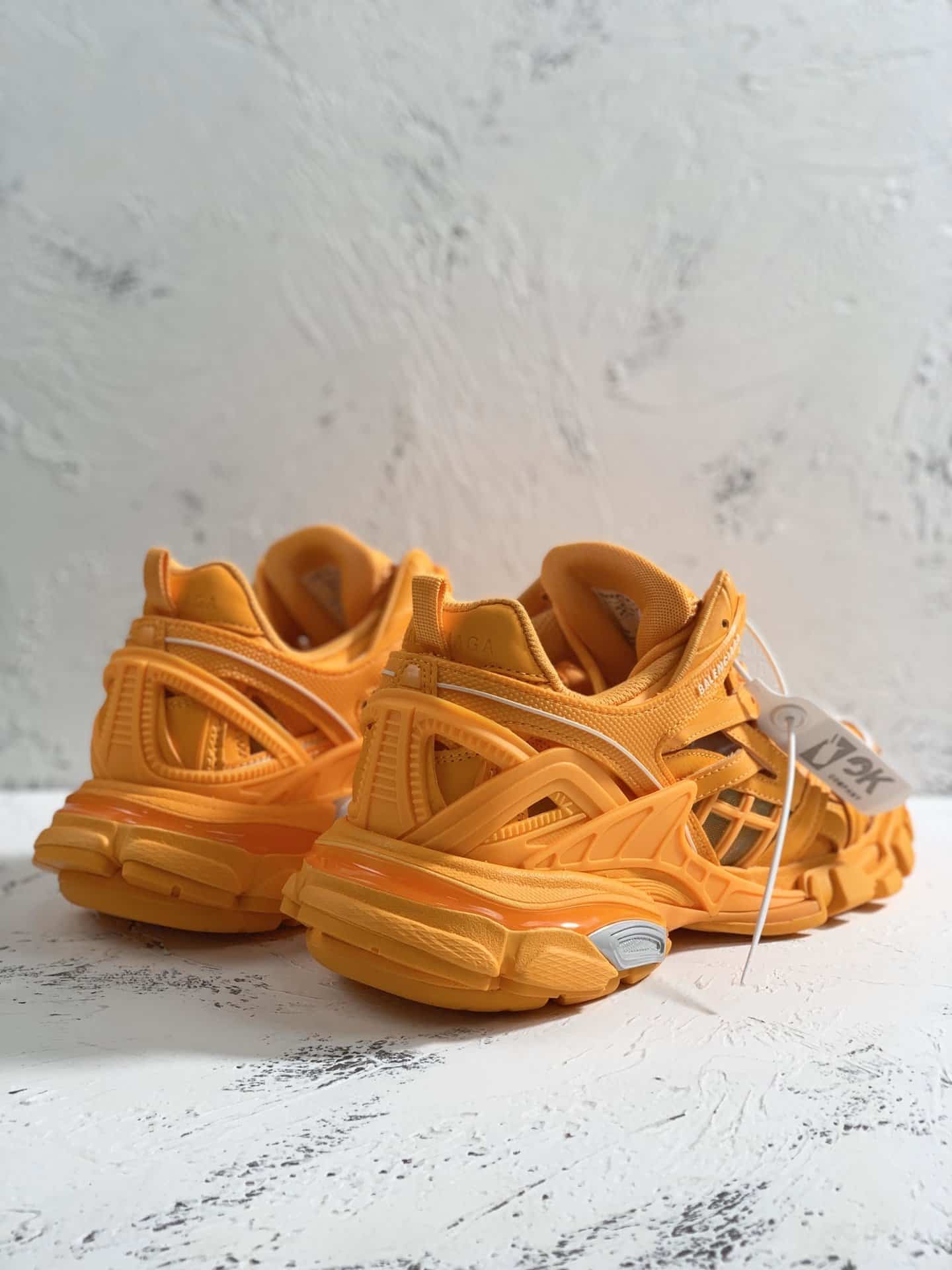 (1:1 replica) Balenciaga Track.2 Clear Sole Trainers Yellow For Women